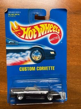 Hot Wheels Custom Corvette 1991 No.‎ 200 Metallic Dark Purple Spoke Lace Wheels